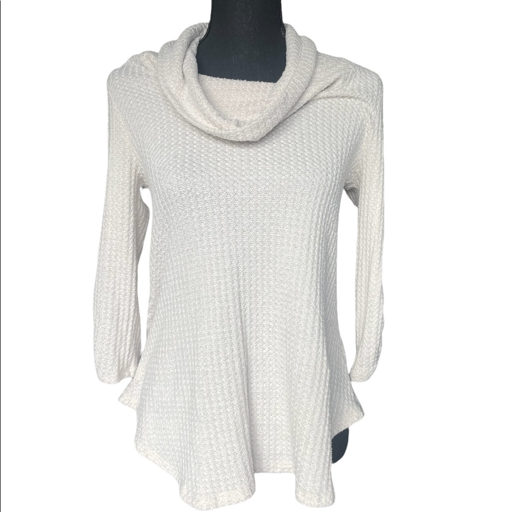 EVERYTHING MUST GO!-  Almost Famous Beige Knit Blouse